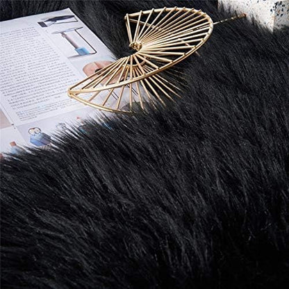 EasyJoy Ultra Soft Fluffy Rugs Faux Fur Rug Chair Cover Seat Pad Fuzzy Area Rug - Image 4