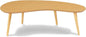 Mid Century Modern Abstract Shaped Coffee Table/Solid Wood/Oak Finish by Camaflexi