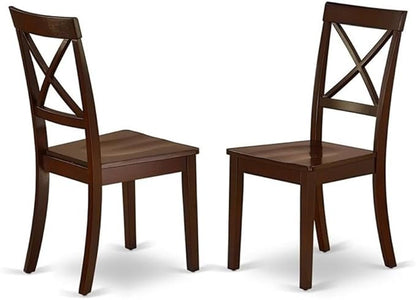 East West Furniture BOC-MAH-W Boston Dining Chairs by EastWestFurniture