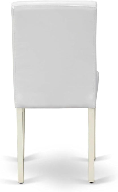 East West Furniture ABP2T64 Abbott Classic Parson Dining Chairs - Image 8