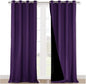 NICETOWN Cold Blocking 100% Blackout Curtains, Durable and Soft Black Lined by NICETOWN