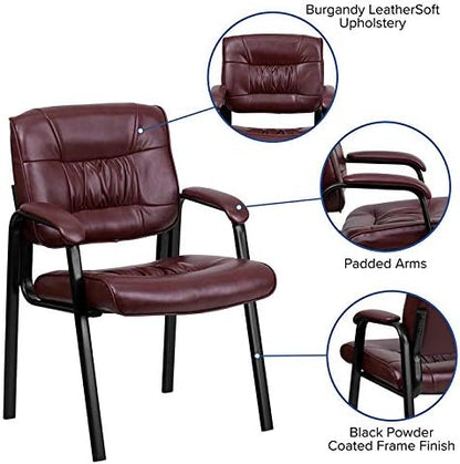 Flash Furniture Haeger LeatherSoft Tufted Executive Reception Chair - Image 7