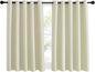 NICETOWN Room Darkening Beige Curtain 54 inches Long, Thermal Insulated Solid by NICETOWN