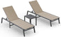 Ciokea Aluminum Foldable Lounge Chairs Set of 2 by CIOKEA