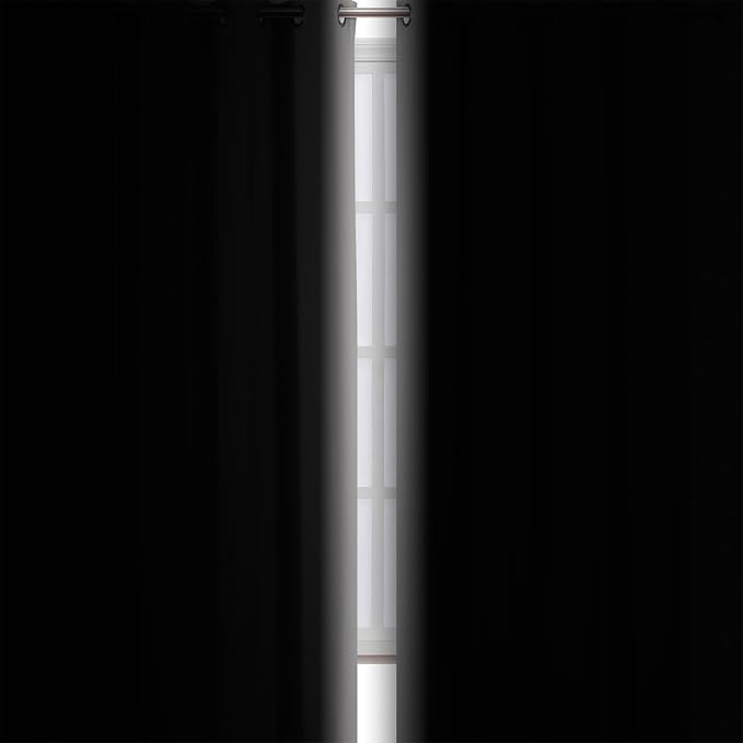 Light Grey Blackout Curtains/38 x 54 Inch/Set of Two Panels Grommet Living Room - Image 3