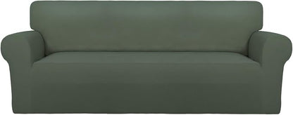 PureFit Stretch Oversized Couch Covers Sofa Slipcovers Grayish Green | 1-Piece by PureFit