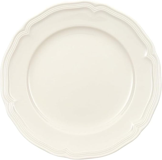 Villeroy & Boch Manoir Salad Plate, Premium Porcelain, Made in Germany, 8.25in, White