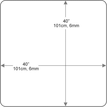 Dulles Glass 40 inch Square Glass Table Top - Image 3
