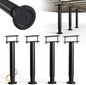 4-Piece Adjustable Height Bed Support Legs, Extra Sturdy Steel by YUEYIN