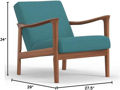 Alpine Furniture Zephyr Lounge Chair in Turquoise - Image 3