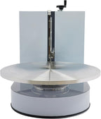 Automatic Cake Decorating Machine, Electronic Cream Coating Spreading Smooth Machine with Graduated Scraper 0-320RPM Rotating Speed,Cake Bread Spreader Machine for 4-16inch Cakes,White