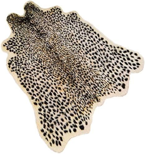 Leopard Print Rug, Faux Cowhide, Artificial Carpet, Simulation Cowhide - Image 3