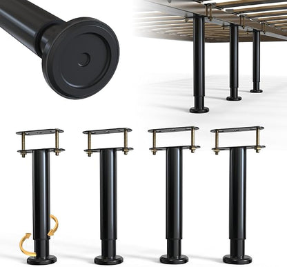 Under Bed Metal Support Legs, Adjustable Height Bed Frame Support Leg, Bed Slat by YUEYIN