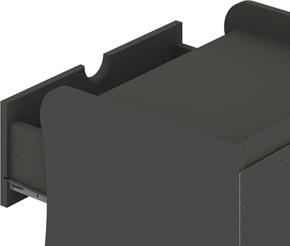 Eco Friendly Nightstand in Charcoal Gray Made from Sustainable Materials - Image 8