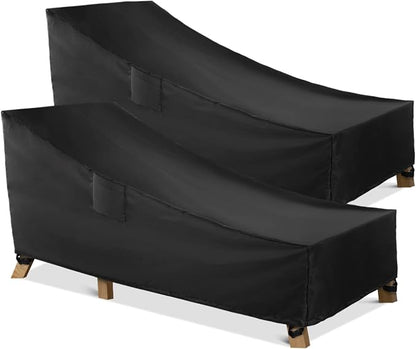 WLEAFJ Patio Chaise Lounge Cover Waterproof, Heavy Duty Outdoor Lounge Chair by WLEAFJ