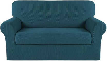 Turquoize Stretch Sofa Slipcover 2 Pieces Sofa Cover Couch Cover by Turquoize