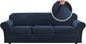H.VERSAILTEX High Stretch Sofa Slipcover 4 Piece Cover Velvet Furniture by HVERSAILTEX