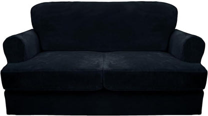 CUCRAF T Cushion Sofa Cover 3 Piece Loveseat Slipcovers, Soft Thick Velvet by CUCRAF