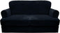 CUCRAF T Cushion Sofa Cover 3 Piece Loveseat Slipcovers, Soft Thick Velvet by CUCRAF