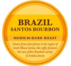Community Coffee Private Reserve Brazil Santos Bourbon Whole Bean Coffee, Medium-Dark Roast, 32 Ounce Bag (Pack of 4)