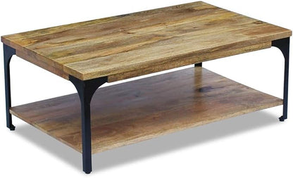 Solid Mango Wood Coffee Table - Image 3