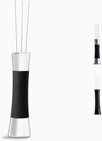 Crema Coffee Products Weiss Distribution Technique (WDT) Tool | Even Coffee Ground Distribution for Better Extraction | Stainless Steel with Silicone Grip | Includes 6 Pins & Storage Vault | White