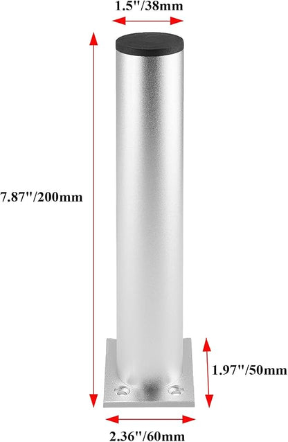 Set of 4 Furniture Legs 7.87 Inch, Adjustable Aluminum Alloy Cabinet Legs - Image 3
