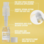 Bakell - Neon Yellow Tinker Dust (4g, 1x Mini Spray Pump) Edible Glitter for Food, Desserts, and Beverages!