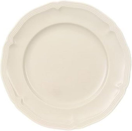 Villeroy & Boch Manoir Bread and Butter Plate, Premium Porcelain, Made in Germany, 6.75 in, White