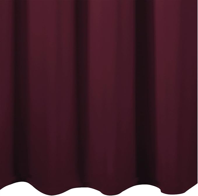 Blackout Curtains 66 x 54 Inch Long Burgundy Red Curtains Set of 2 Panels Room - Image 8