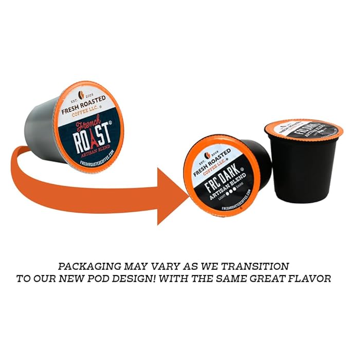 Fresh Roasted Coffee, Dark Guatemala Huehuetenango, Dark Roast, 24 Pods for K Cup Brewers