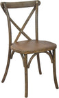 EMMA + OLIVER 2-Pack Wooden X-Back Dining Chair by EMMAOLIVER