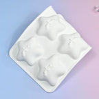 mostsom Cute Star Cartoon Shaped Dessert Mousse Molds 3d Silicone Cake Mold Muffin Pan Baking Tools For Cakes Decorating Supplies (M_ Star)