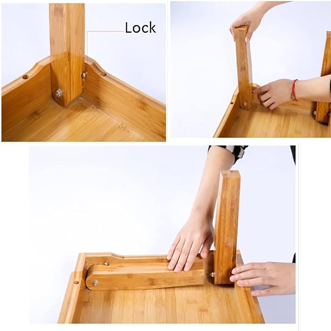 Folding Square Table, Korean Solid Wood Dining Table/Study Table/Coffee - Image 6