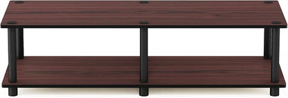 Furinno Just No Tools Dark Cherry Wide Television Stand - Image 3