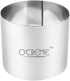 O'Creme Cake Ring Sturdy Stainless Steel Round Mousse Cake Ring Mold for Baking, Dessert Cake Decorating Pastry Rings 3 Inch Diameter x 3 Inch High