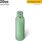 RTIC 20oz Journey Bottle Metal Stainless Steel Vacuum Insulated, BPA Free, Reusable, for Water, Hot and Cold Drinks, Travel, Sports, Camping, Sage