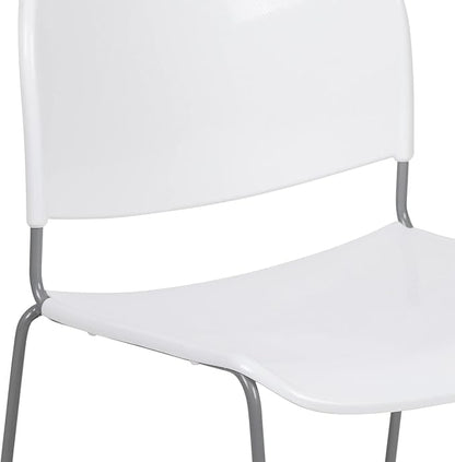 Flash Furniture HERCULES Series 5 Pack 880 lb. Capacity White Ultra-Compact - Image 7