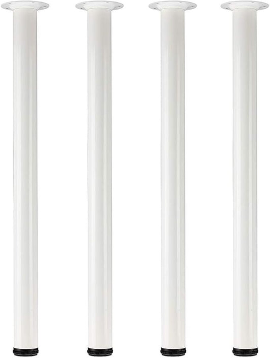 QLLY 30 inch Adjustable Metal Desk Legs, Heavy Duty Furniture Table Legs by QLLY