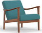 Alpine Furniture Zephyr Lounge Chair in Turquoise by AlpineFurniture