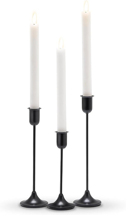 Black Tall Candle Candlestick Holder, Centerpiece Dining Table Wedding Festive - Image 8