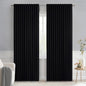 MIULEE Black Back Tab Blackout Curtains 72x84 Inch Length 2 Panels Set | Rod by MIULEE