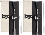 JoGo - Portable Coffee and Tea Brewing Straw - Reusable Coffee Maker Made of Stainless Steel with Single Serve Strainer - Filter Function for Hot and Cold Brew - Ideal for Coffee and Loose Leaf Teas