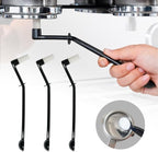 watchget Coffee Machine Cleaning Brush Set, 3 Pieces Espresso Cleaner Brushes with Spoon, Nylon Group Head Espresso Machine Cleaning Tool