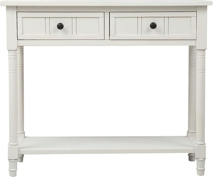 Merax Wood Sofa Table Console Table, Entryway Table Traditional Design - Image 4