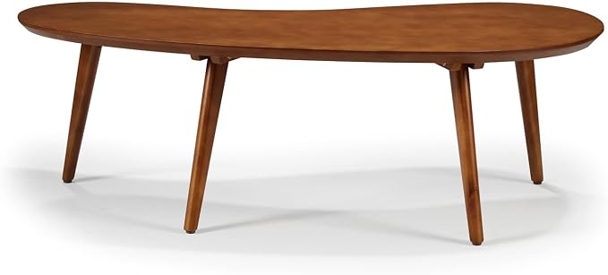 Mid Century Modern Abstract Shaped Coffee Table/Solid Wood/White Finish - Image 10