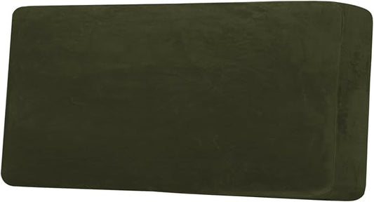 H.VERSAILTEX Velvet Stretch Individual Couch Cushion Cover Plush Cushion by HVERSAILTEX