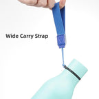 Insulated Water Bottle with Strap,18 oz Double Wall Stainless Steel Vacuum Bottles Metal Water Flask,Mint