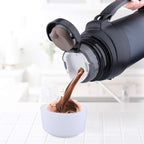 85oz Large Coffee Thermoses for Travel - Insulated Water Jug Classic Vacuum Bottle with Plastic Cup - Stainless Steel Thermos for Hiking Fishing
