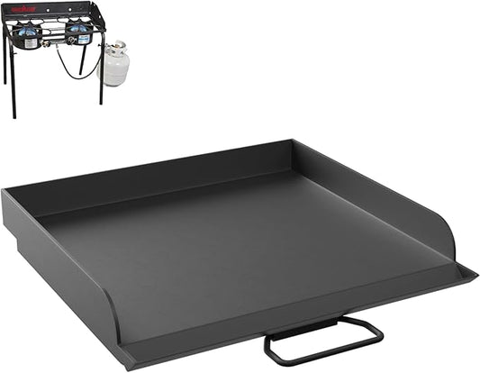 "14"" x 16"" Universal Flat Top Griddle for Camp Chef EX280LW YK60LW EX90LW EX60LW SB30D EX60FP DB60D EX60P EX60B, Fry Griddle Pan for Most Double Burner Stove/14"" Cook System Single & Gas Grill"